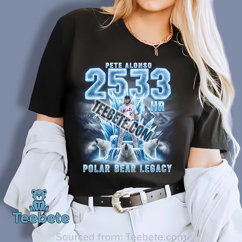 Pete Alonso Polar Bear Legacy 253 Hr Mets All Time Home Run Leader Shirt