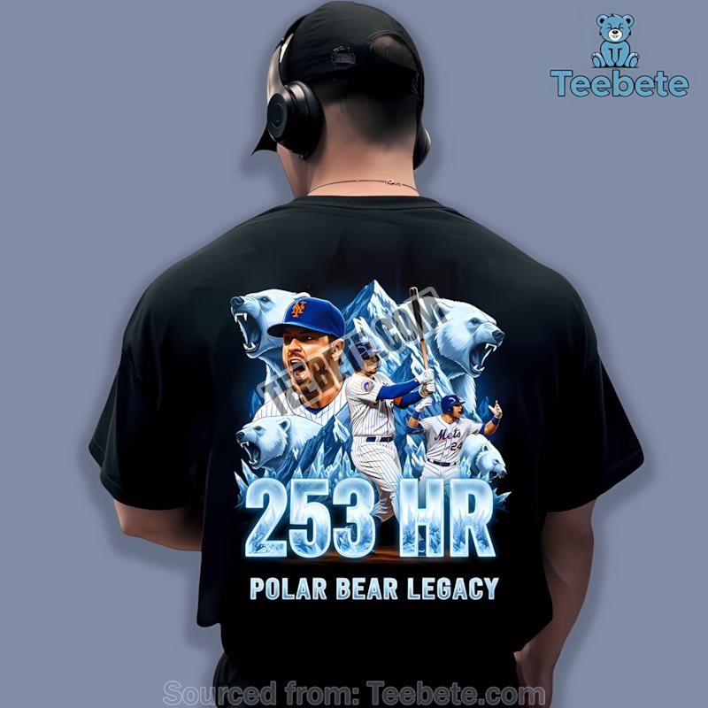 Pete Alonso Polar Bear Legacy 253 Hr Mets Home Run Record Shirt