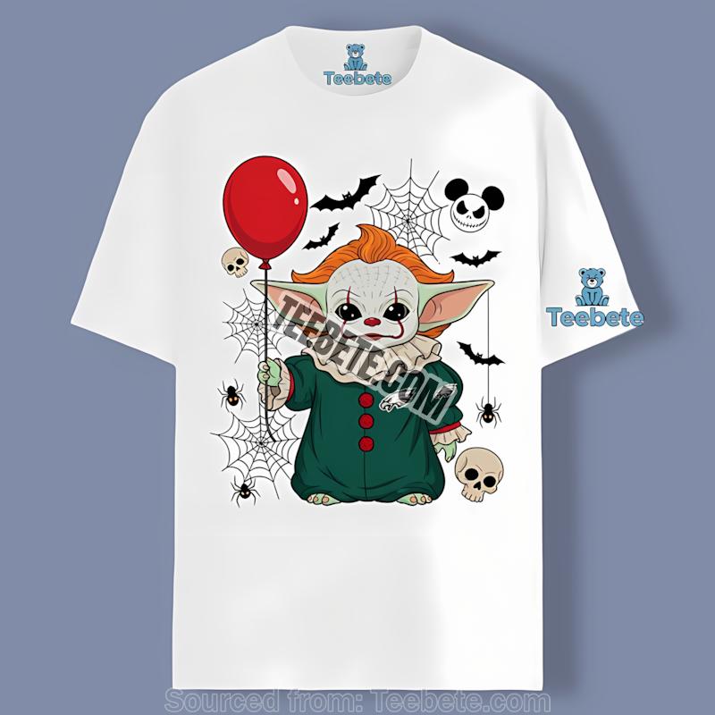 Philadelphia Eagles Baby Yoda Pennywise Halloween Shirt