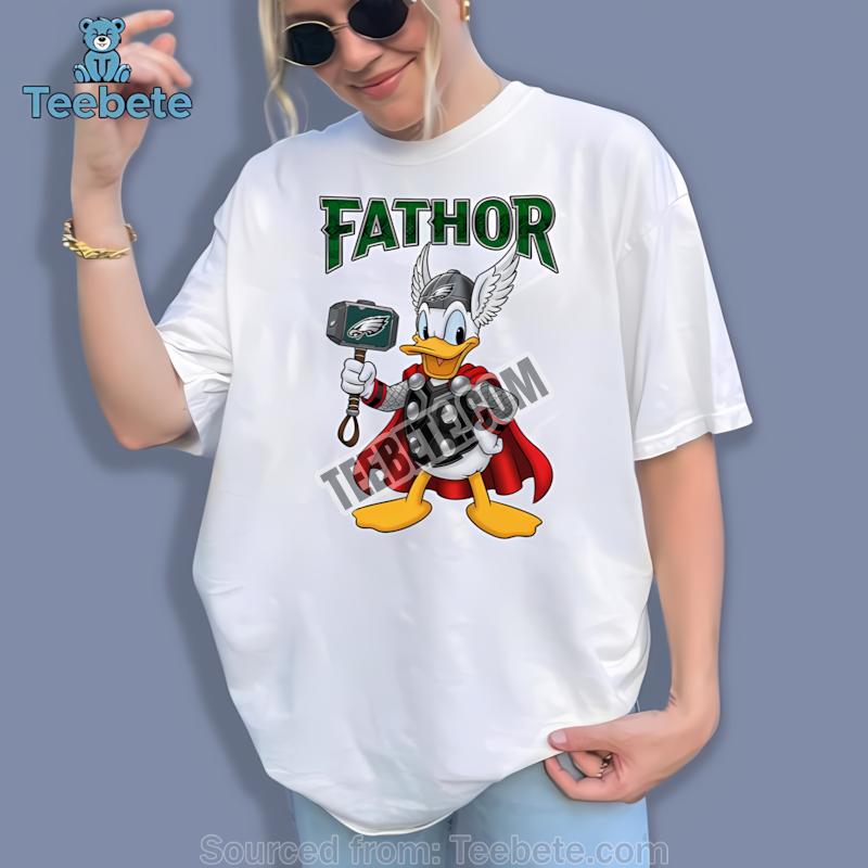 Philadelphia Eagles Donald Duck Fathor Shirt
