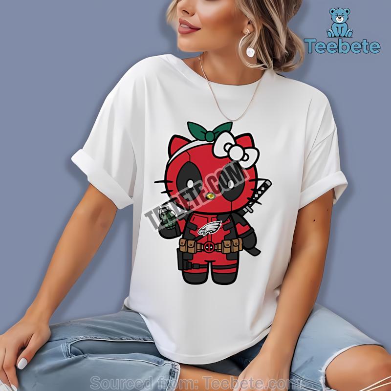 Philadelphia Eagles Hello Kitty Deadpool Shirt