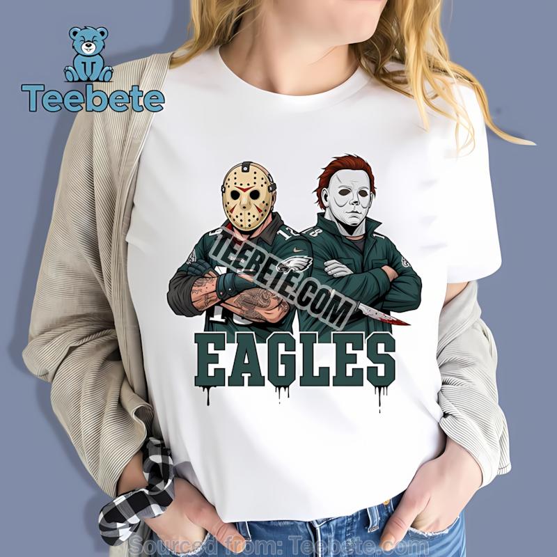 Philadelphia Eagles Jason Voorhees Michael Myers Horror Shirt