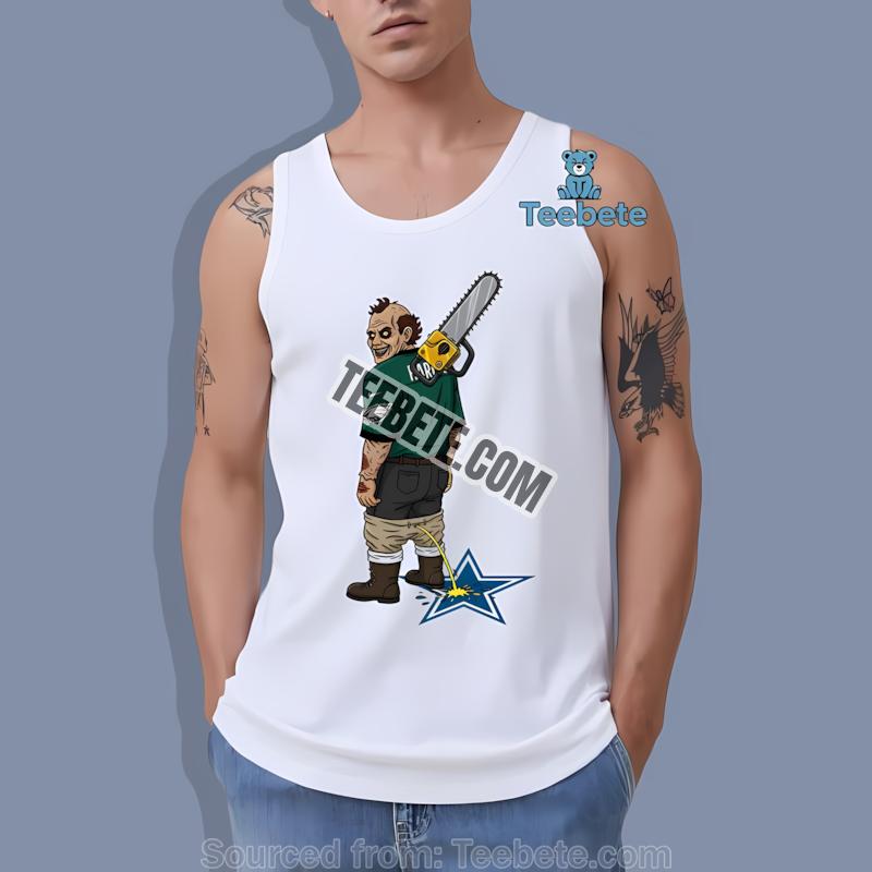 Philadelphia Eagles Leatherface Dallas Cowboys Rivalry Tanktop Philadelphia Eagles Leatherface Dallas Cowboys Rivalry Tanktop
