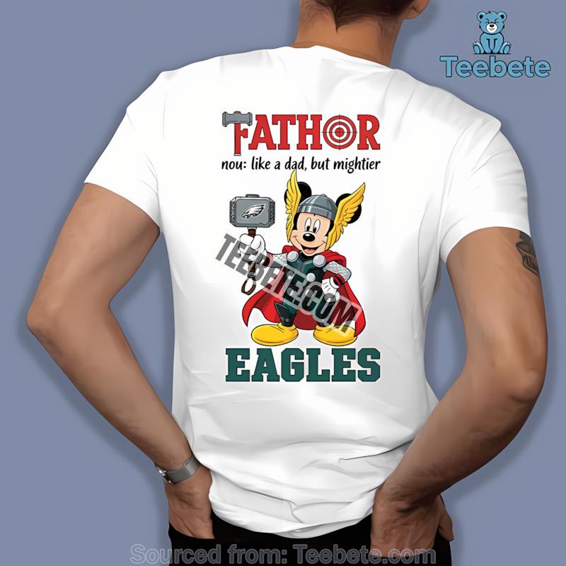 Philadelphia Eagles Mickey Mouse Fathor Shirt