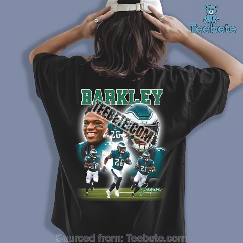 Philadelphia Eagles Saquon Barkley Football Collage Shirt