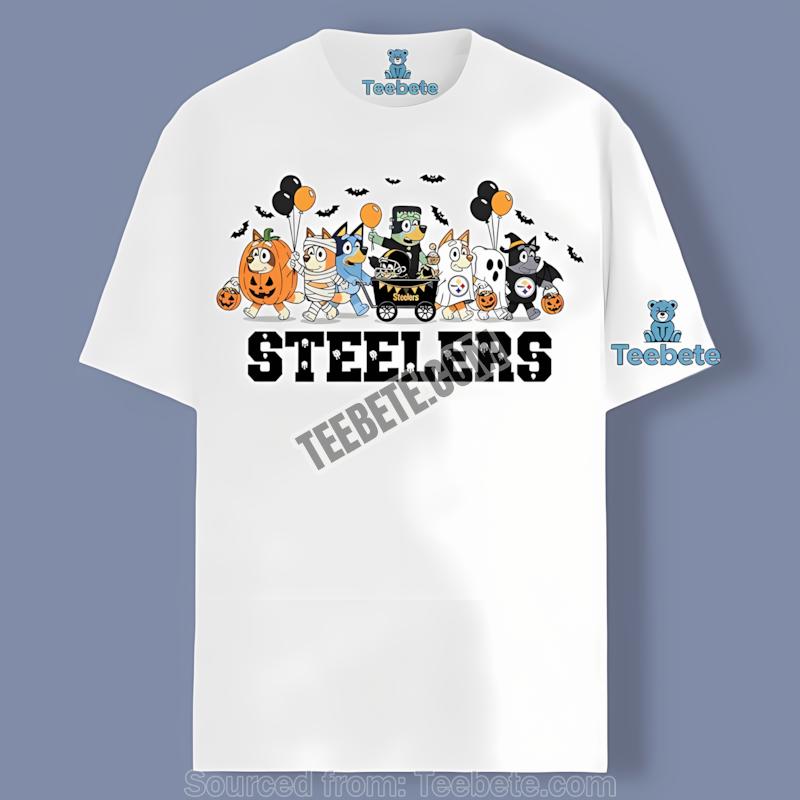 Pittsburgh Steelers Bluey Halloween Parade Costume Shirt
