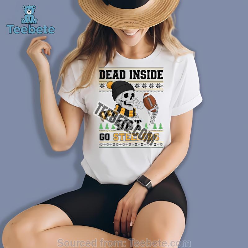 Pittsburgh Steelers Dead Inside But Go Steelers Christmas Shirt