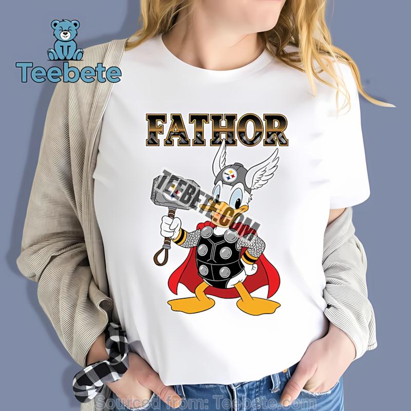 Pittsburgh Steelers Donald Duck Fathor Shirt