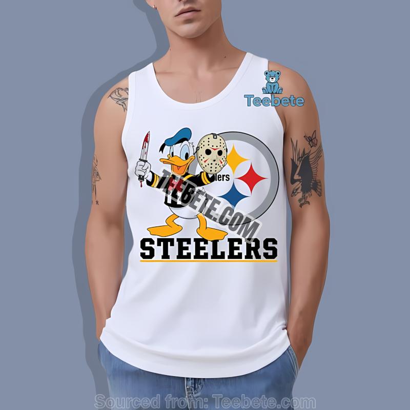 Pittsburgh STanktoplers Donald Duck Jason Mask Halloween Shirt Pittsburgh STanktoplers Donald Duck Jason Mask Halloween Shirt