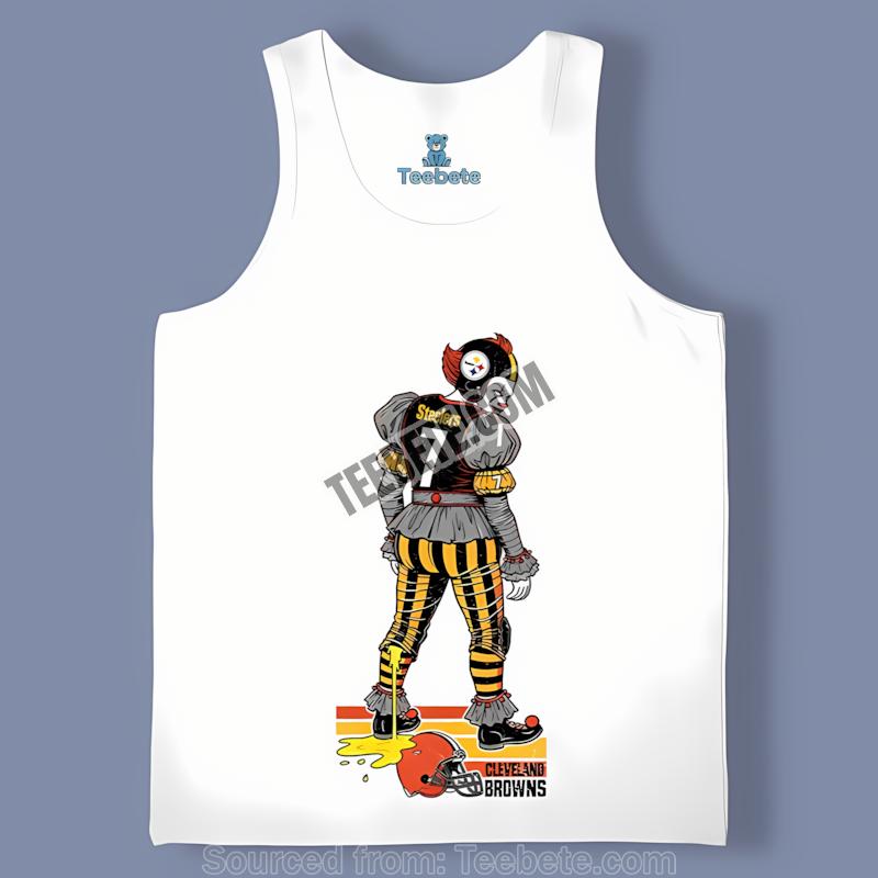 Pittsburgh STanktoplers Halloween Pennywise Cleveland Browns Rivalry Shirt Pittsburgh STanktoplers Halloween Pennywise Cleveland Browns Rivalry Shirt