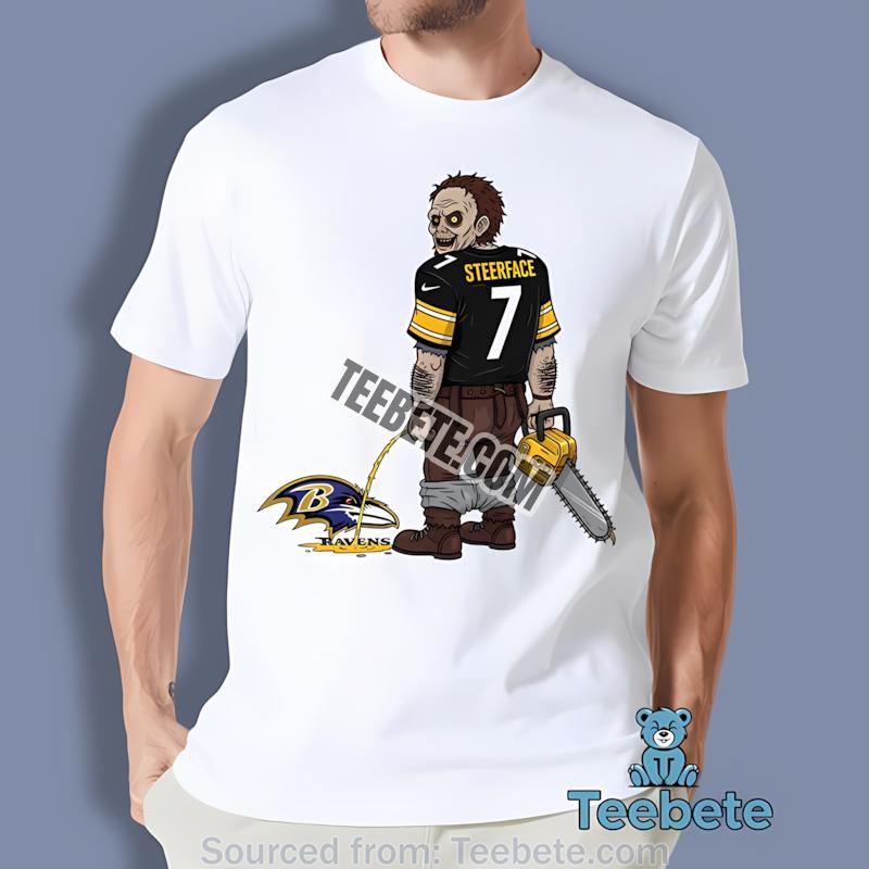 Pittsburgh Steelers Leatherface Baltimore Ravens Rivalry Shirt