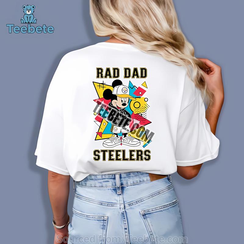 Pittsburgh Steelers Mickey Mouse Rad Dad Shirt