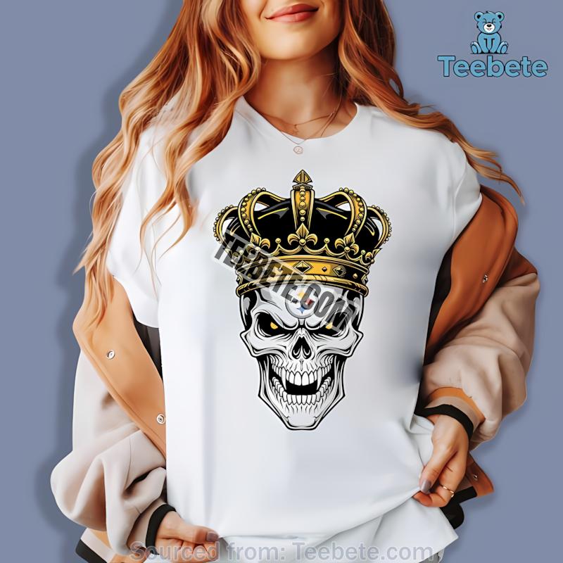 Pittsburgh Steelers Skull Crown Dark Grunge Shirt