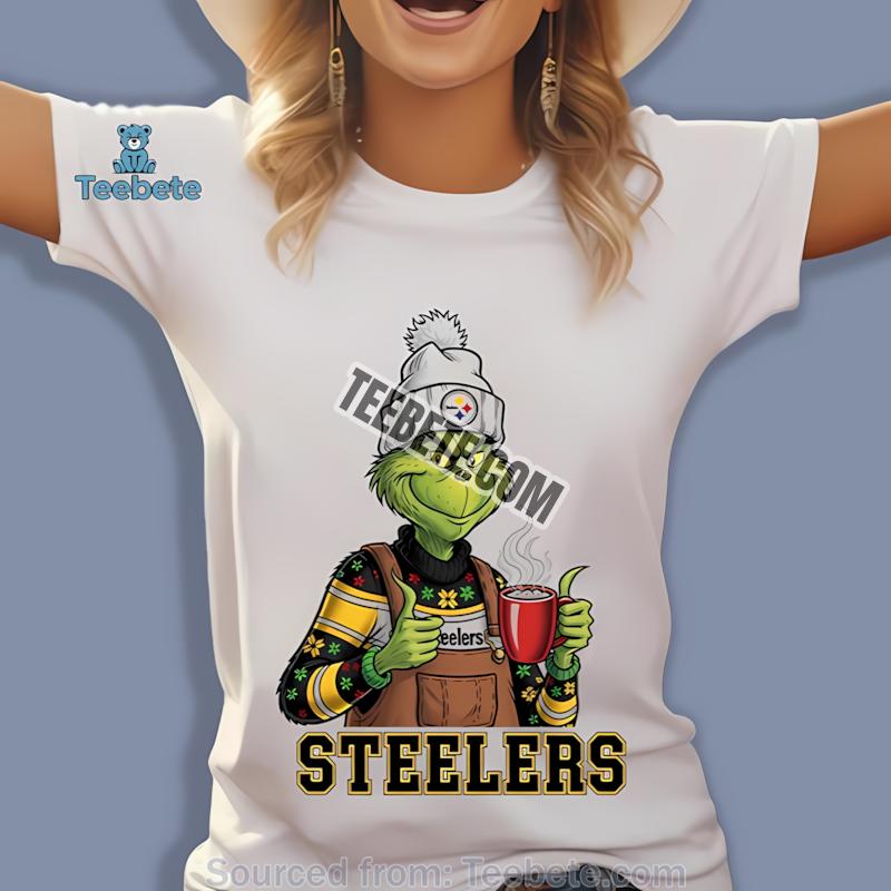 Pittsburgh Steelers The Grinch Winter Hot Cocoa Holiday Shirt