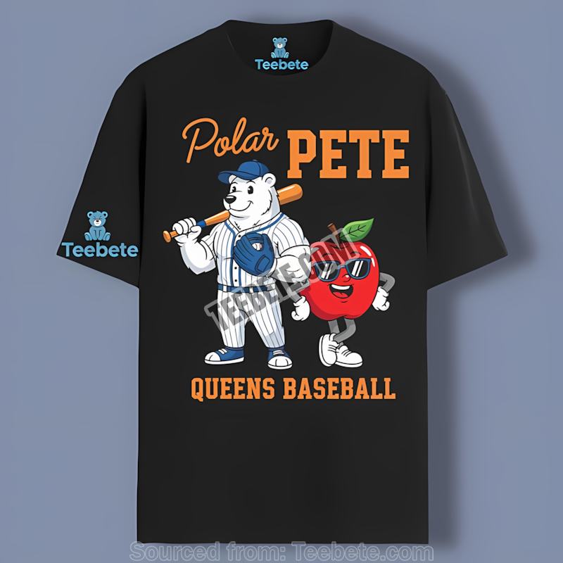 Polar Pete Queens Baseball Cartoon Shirt