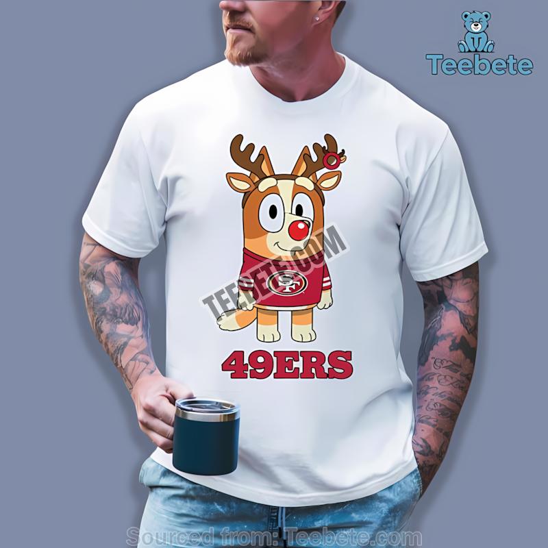 San Francisco 49Ers Bingo Reindeer Christmas Shirt