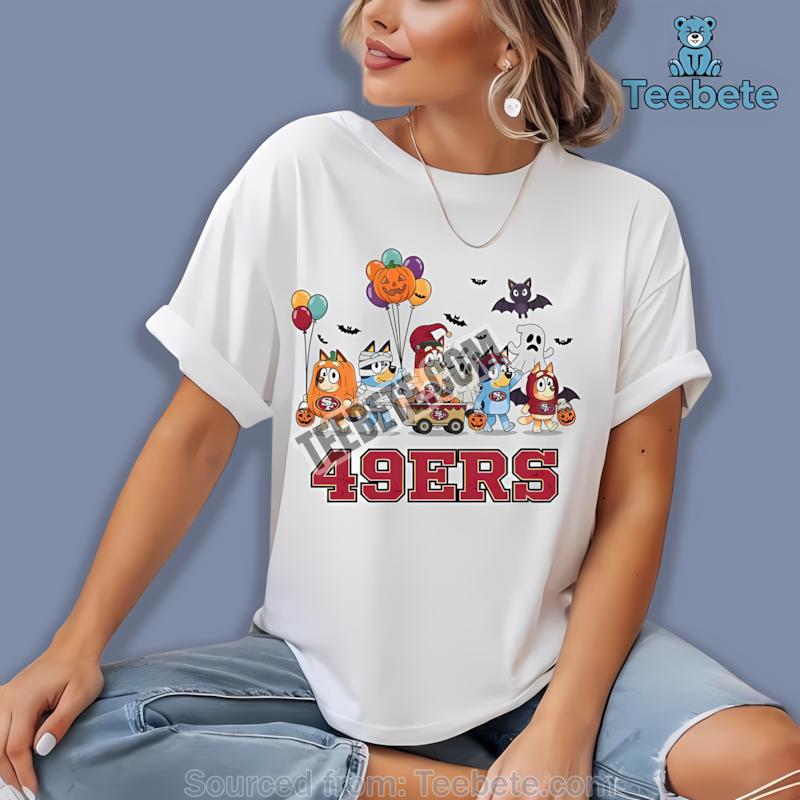 San Francisco 49Ers Bluey Halloween Parade Costume Shirt