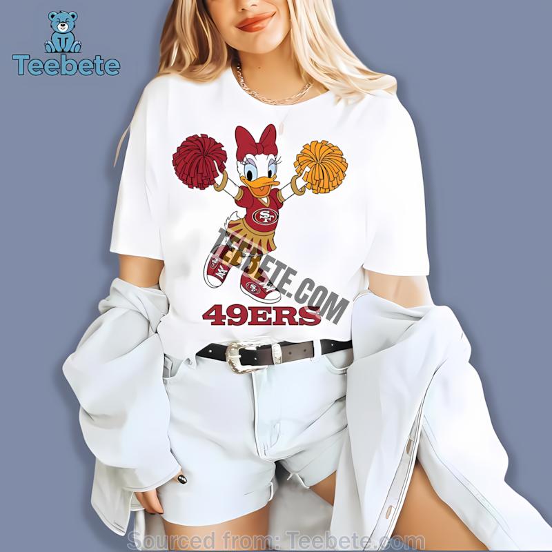 San Francisco 49Ers Daisy Duck Cheerleader Shirt