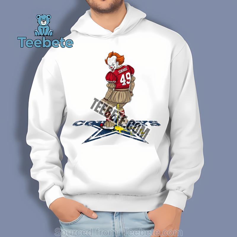 San Francisco 49Ers Halloween Pennywise Dallas Cowboys Rivalry Hoodie San Francisco 49Ers Halloween Pennywise Dallas Cowboys Rivalry Hoodie