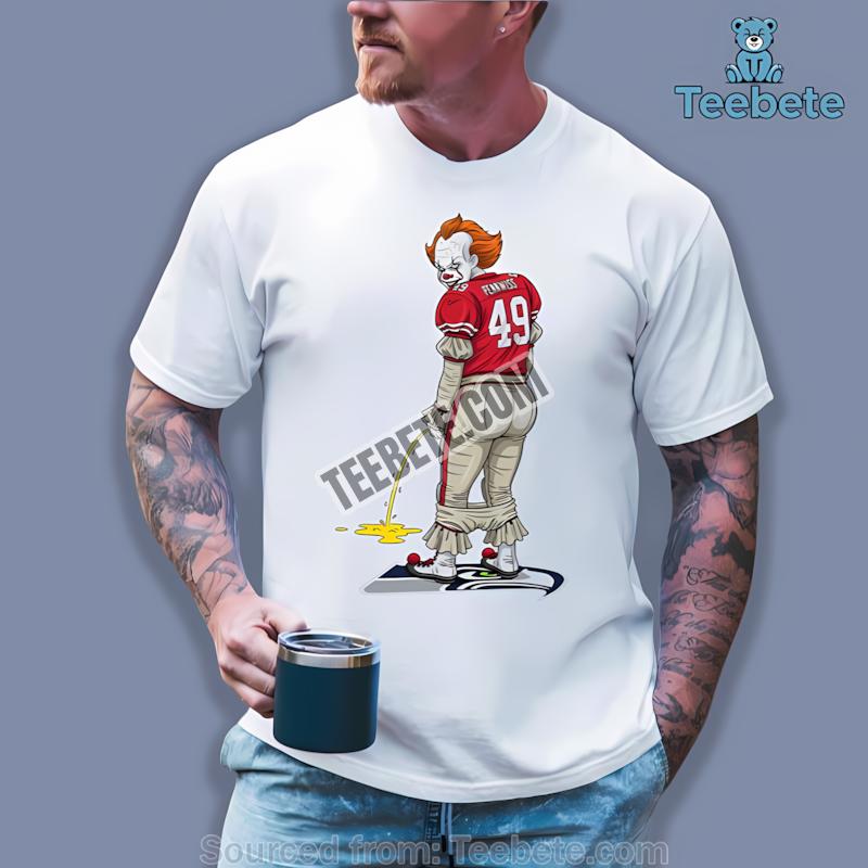 San Francisco 49Ers Halloween Pennywise Seattle Seahawks Rivalry Shirt
