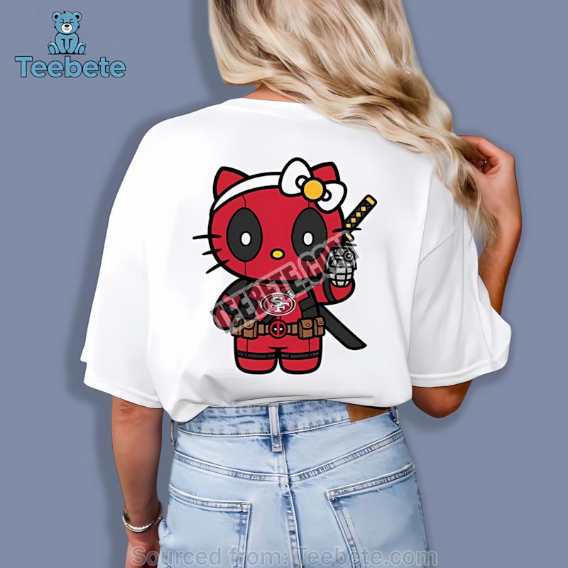 San Francisco 49Ers Hello Kitty Deadpool Shirt