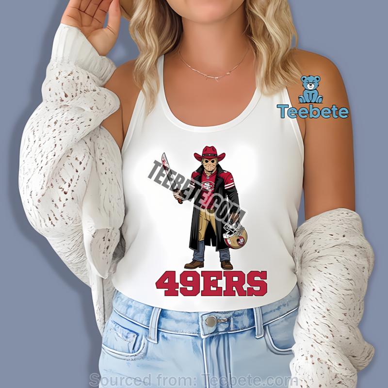 San Francisco 49Ers Jason Voorhees Halloween Tanktop San Francisco 49Ers Jason Voorhees Halloween Tanktop