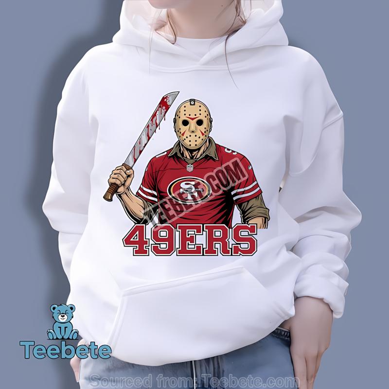San Francisco 49Ers Jason Voorhees Machete Horror Football Hoodie San Francisco 49Ers Jason Voorhees Machete Horror Football Hoodie