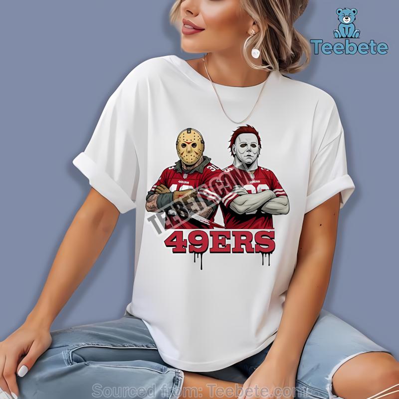 San Francisco 49Ers Jason Voorhees Michael Myers Horror Shirt