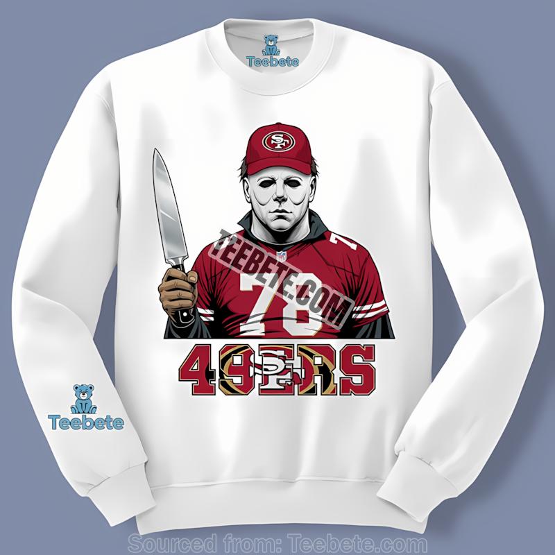 San Francisco 49Ers Michael Myers Spooky Long Sleeve San Francisco 49Ers Michael Myers Spooky Long Sleeve