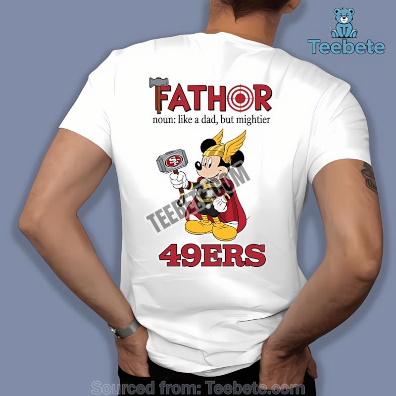 San Francisco 49Ers Mickey Mouse Fathor Shirt