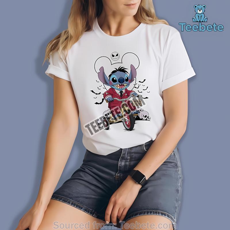 San Francisco 49Ers Stitch Saw Halloween Shirt