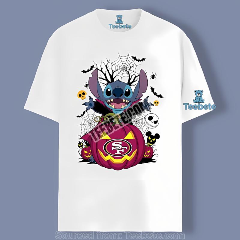 San Francisco 49Ers Stitch Witch Halloween Shirt