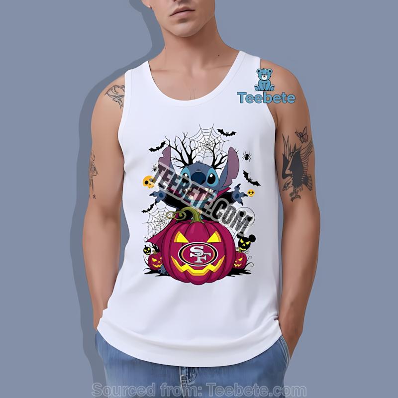 San Francisco 49Ers Stitch Witch Halloween Tanktop San Francisco 49Ers Stitch Witch Halloween Tanktop