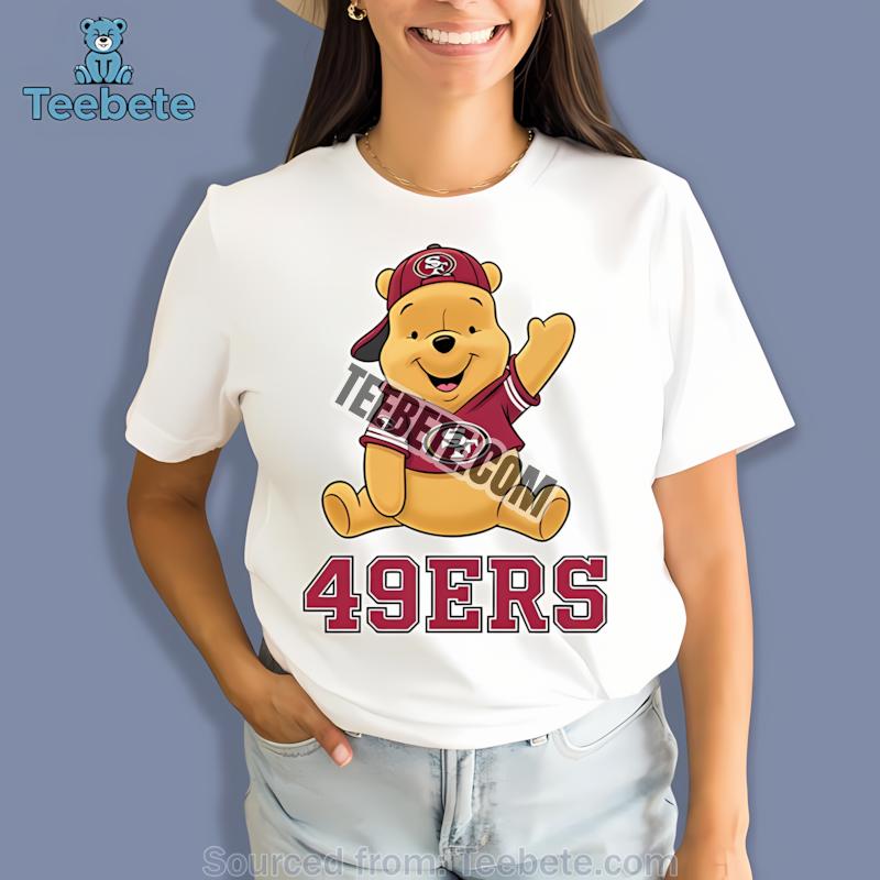 San Francisco 49Ers Winnie The Pooh Football Team Spirit Shirt