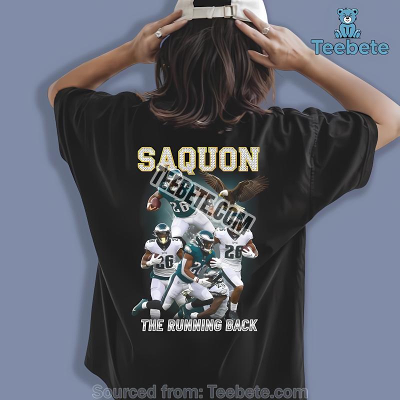 Saquon Barkley Philadelphia Eagles Number 26 Green Burst Football Shirt