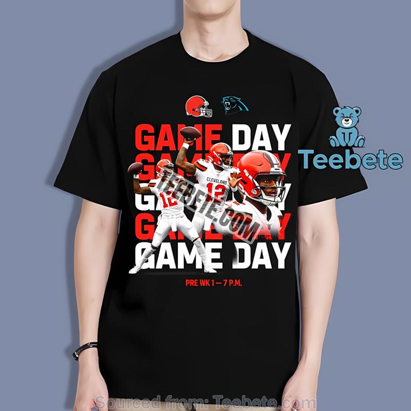 Shedeur Sanders Cleveland Browns Triple Action Graphic Shirt