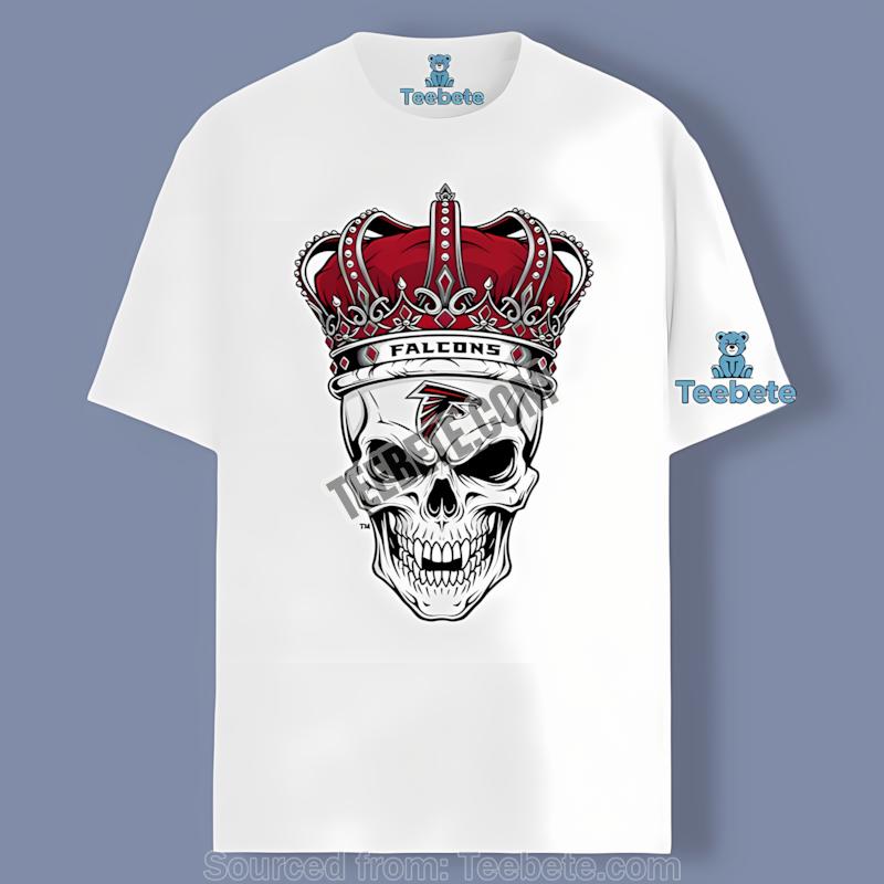 Skull Crown Dark Grunge Atlanta Falcons Sports Tshirt