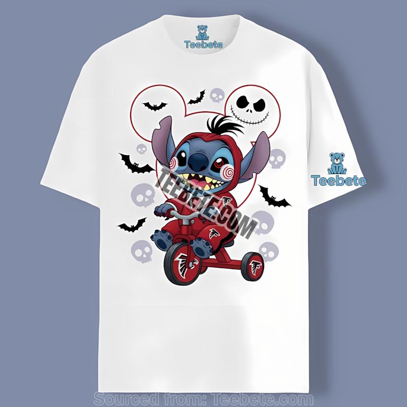 Stitch Saw Halloween Atlanta Falcons Graphic Tshirt