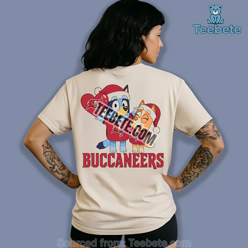 Tampa Bay Buccaneers Bluey And Bingo Christmas Shirt