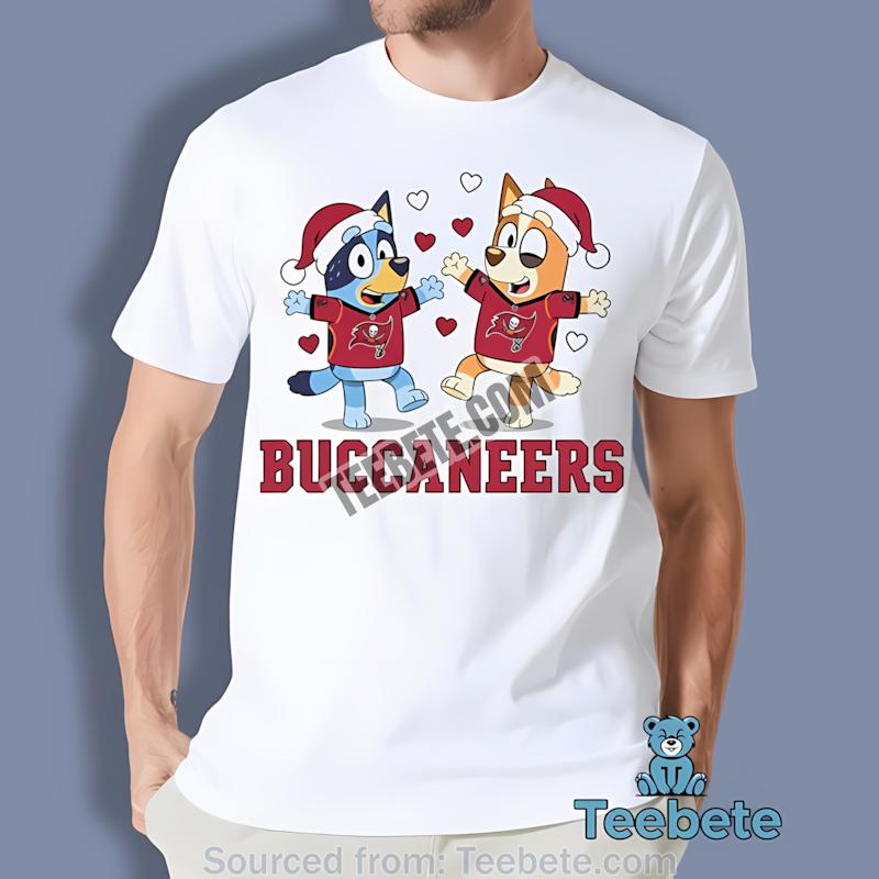 Tampa Bay Buccaneers Bluey And Bingo Christmas Dancing Shirt