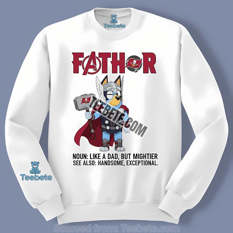 Tampa Bay Buccaneers Bluey Fathor Long Sleeve Tampa Bay Buccaneers Bluey Fathor Long Sleeve