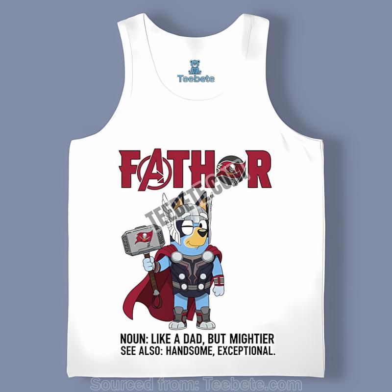 Tampa Bay Buccaneers Bluey Fathor Tanktop Tampa Bay Buccaneers Bluey Fathor Tanktop