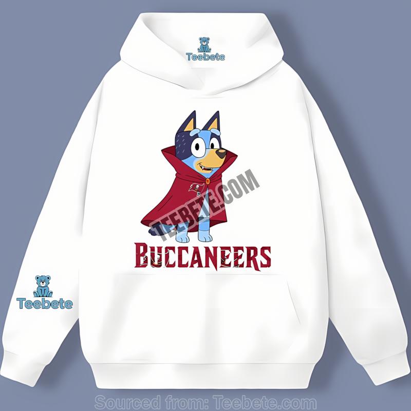 Tampa Bay Buccaneers Bluey Vampire Hoodie Tampa Bay Buccaneers Bluey Vampire Hoodie