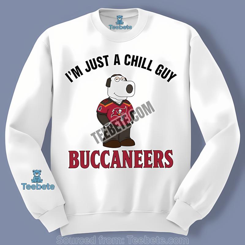 Tampa Bay Buccaneers Brian Griffin Chill Guy Long Sleeve Tampa Bay Buccaneers Brian Griffin Chill Guy Long Sleeve