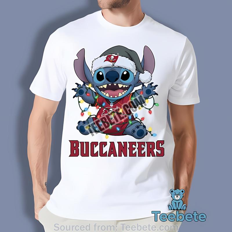 Tampa Bay Buccaneers Christmas Stitch Lights Holiday Shirt