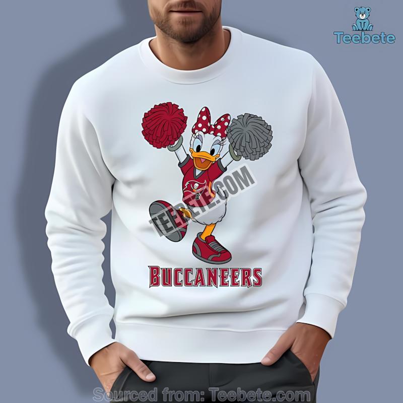 Tampa Bay Buccaneers Daisy Duck Cheerleader Long Sleeve Tampa Bay Buccaneers Daisy Duck Cheerleader Long Sleeve