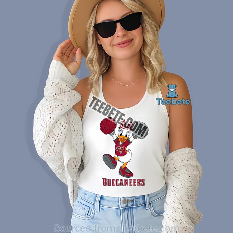 Tampa Bay Buccaneers Daisy Duck Cheerleader Tanktop Tampa Bay Buccaneers Daisy Duck Cheerleader Tanktop