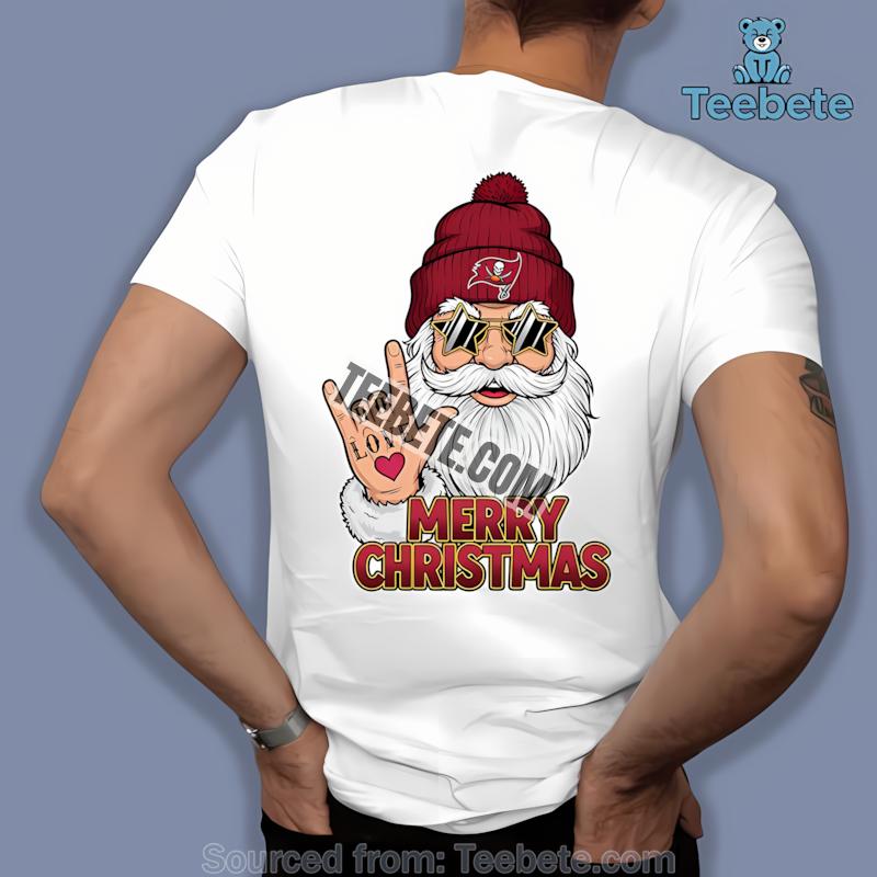 Tampa Bay Buccaneers Rock Santa Merry Christmas Shirt