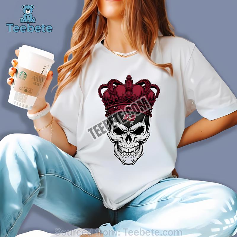 Tampa Bay Buccaneers Skull Crown Dark Grunge Shirt