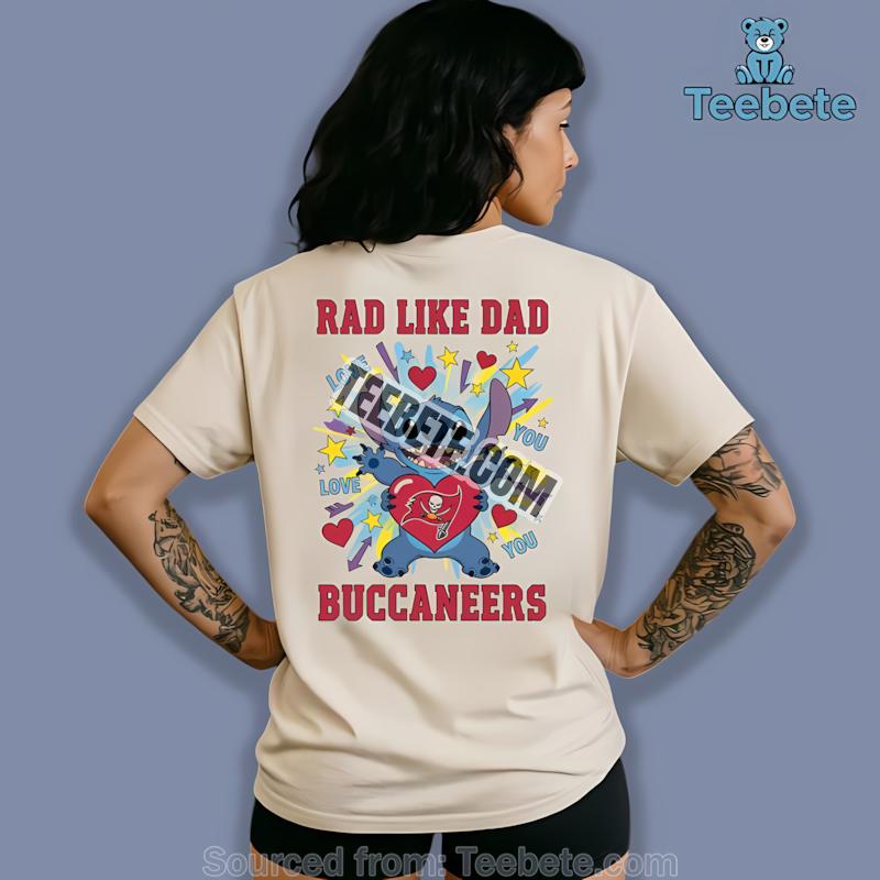 Tampa Bay Buccaneers Stitch Rad Like Dad Shirt